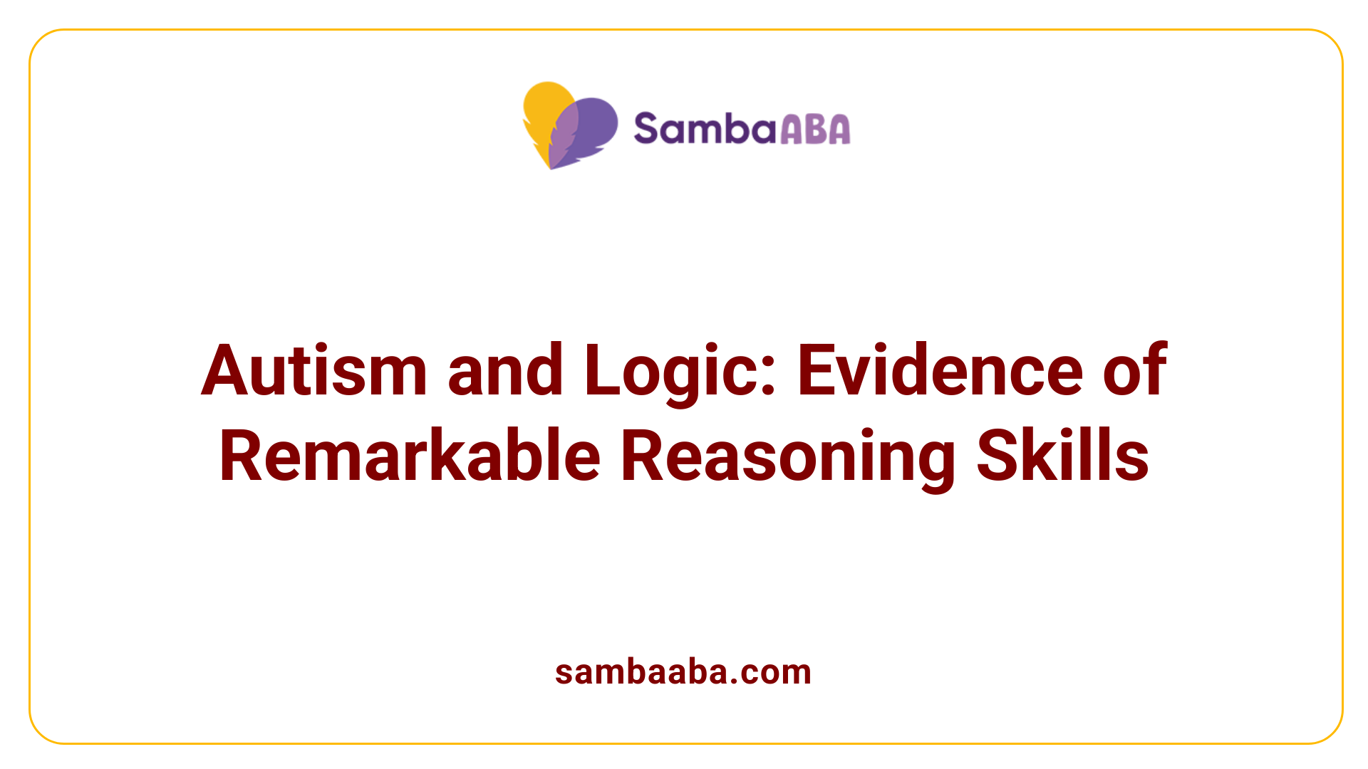 Autism and Logic: Evidence of Remarkable Reasoning Skills