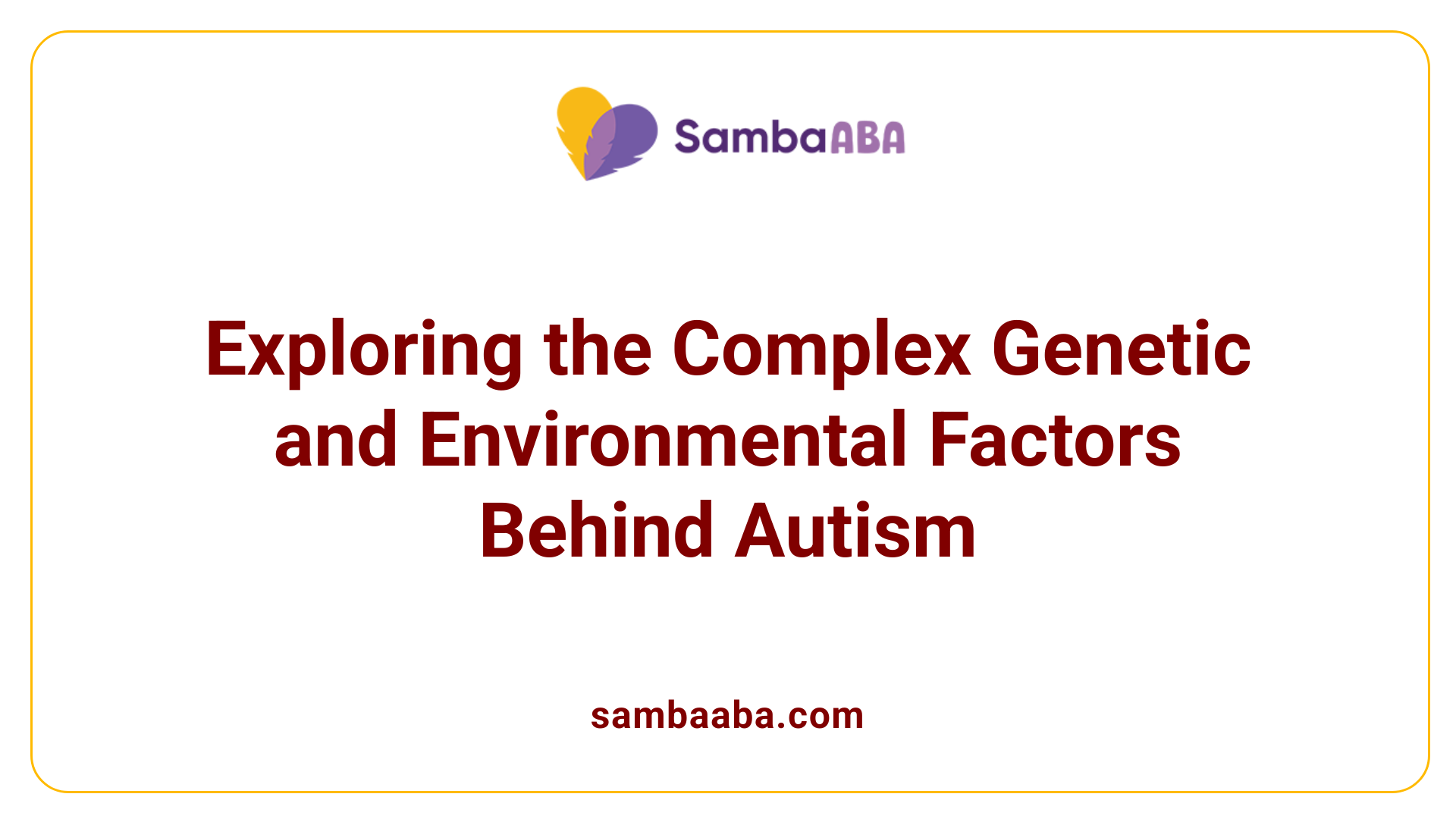 Exploring the Complex Genetic and Environmental Factors Behind Autism