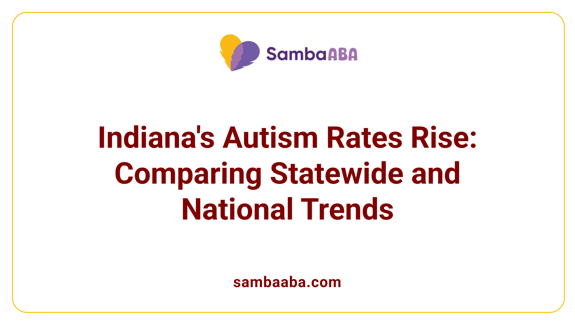 Indiana's Autism Rates Rise: Comparing Statewide and National Trends